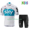 Fahrradbekleidung Radtrikot Kurzarm + Radhose Kurze 2018 Team Sky Kinder N001 